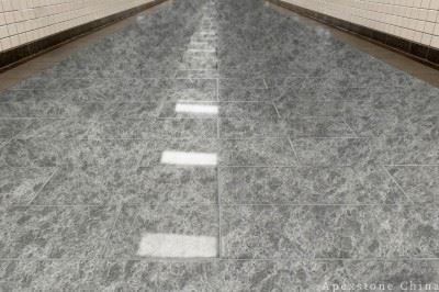 大きなパンドラアッシュグレー大理石タイル